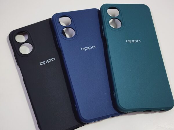 Custodia In Silicone Topme Per OPPO A17, Cover Con Bordo Dorato, Protezione Antiurto, Nera