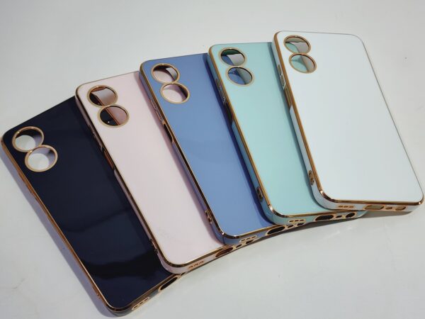 OPPO A17 TPU Gold Chrome Back Cover