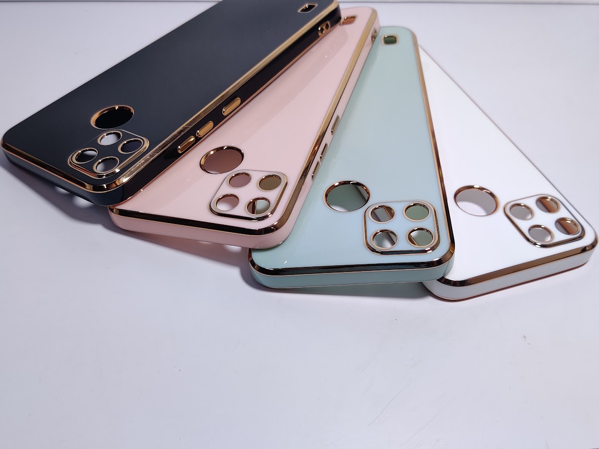 Realme C21Y & C25Y TPU Gold Chrome Back Cover BT Limited Edition Store
