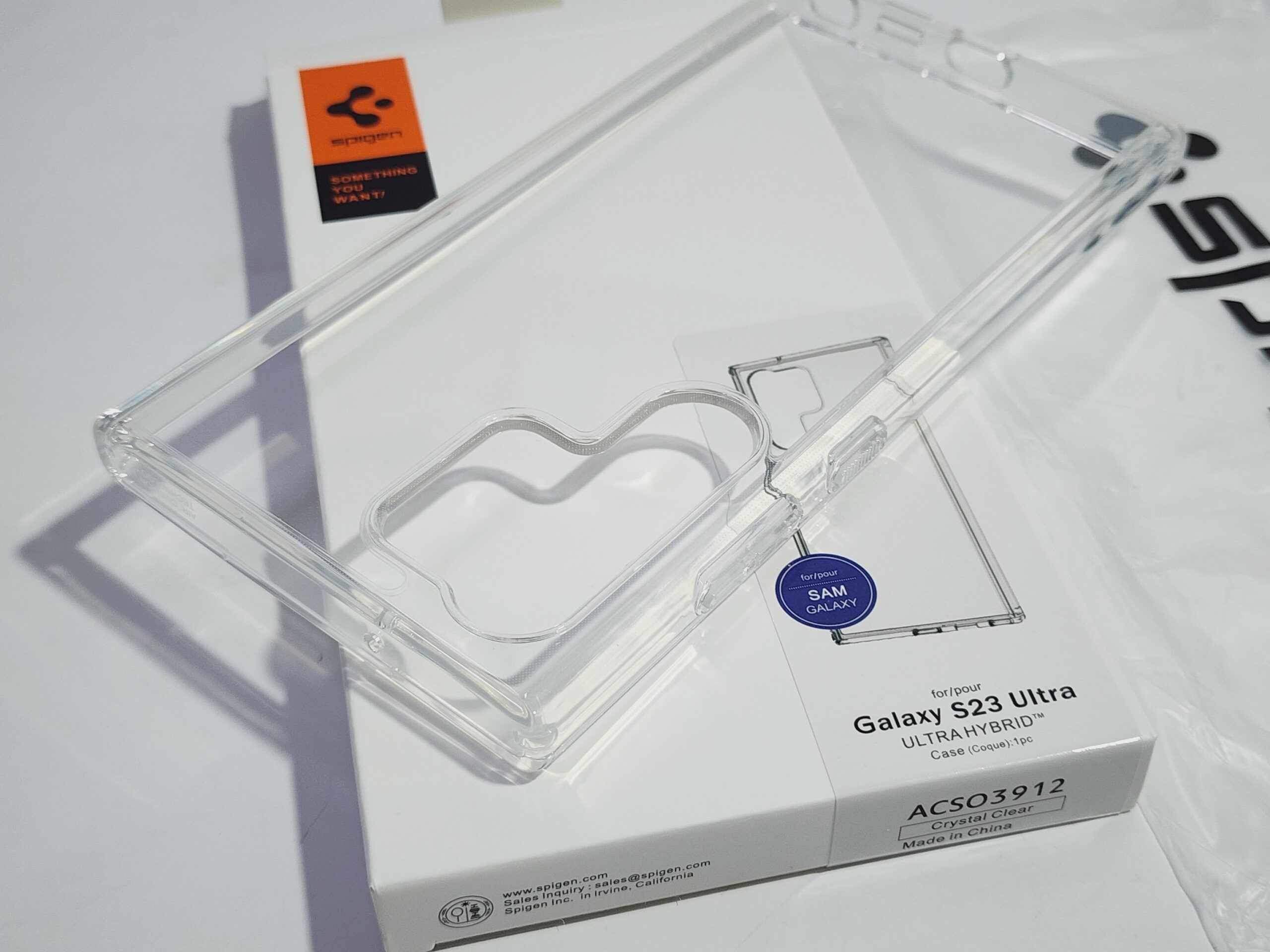 Samsung S23 Ultra New Spigen Back Cover Transparent – BT Limited