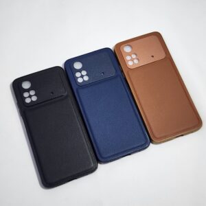 Poco M4 Pro 4G Stylish Puffer Leather Back Cover